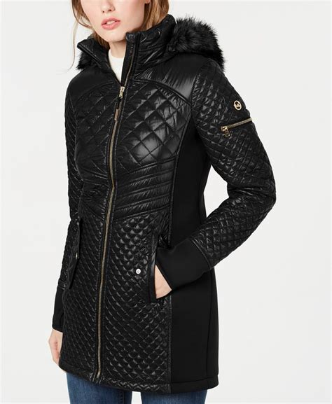 replica michael kors jackets|michael kors black jacket women's.